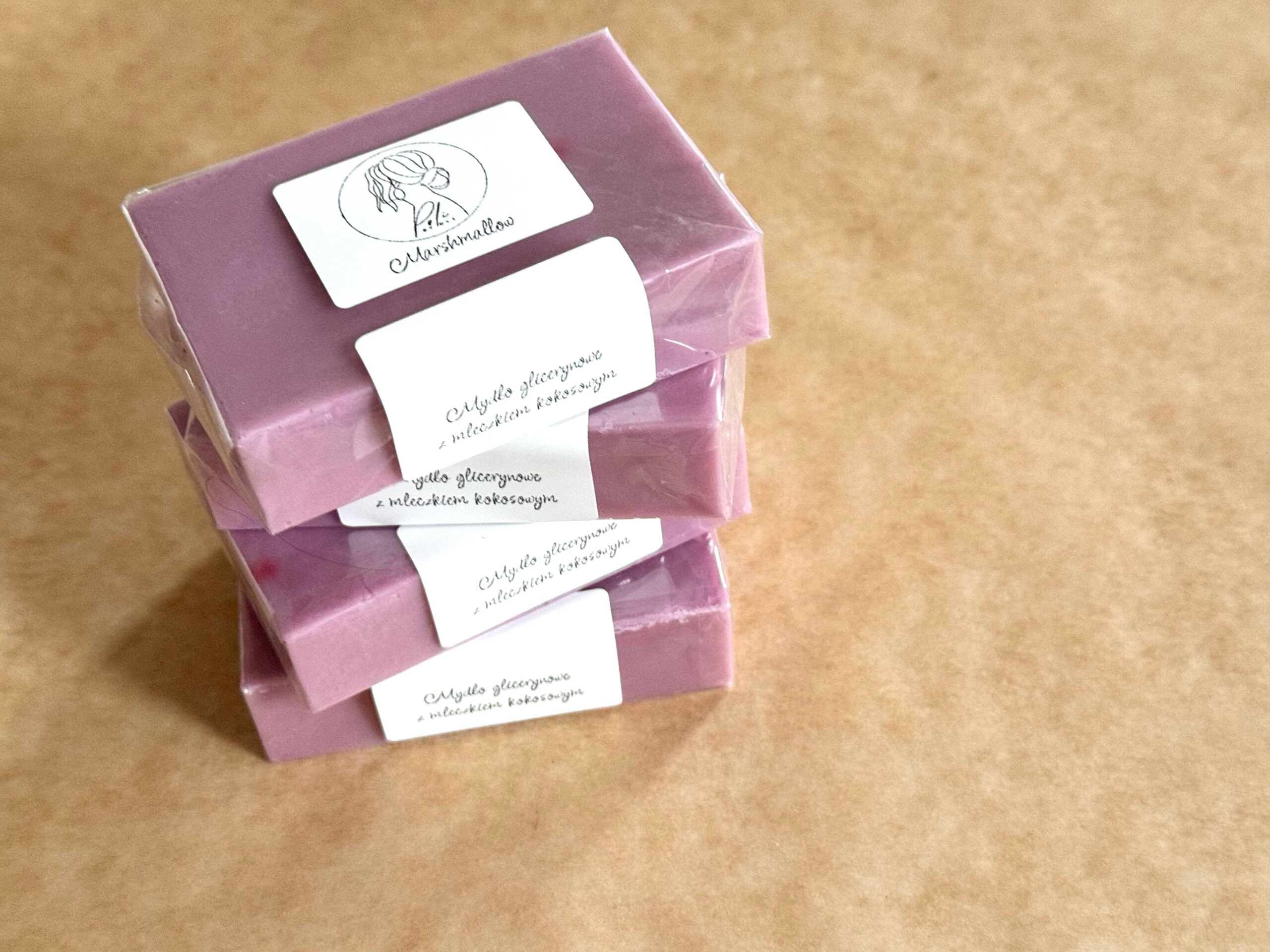 Mydło glicerynowe z mleczkiem kokosowym - obrazek 3